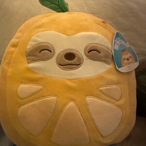 NWT Squishmallows Orange Sloth Plush
